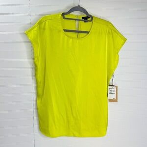 NWT Halogen Sleeveless Shirt Large Limeade